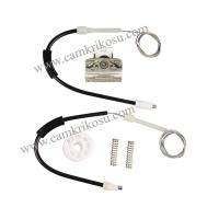 (1992-1998) MERCEDES BENZ W140 CAM KRİKOSU TAMİR SETİ ARKA SOL (RAY PLASTİKLİ ZAMAK AYAK) (OEM CODE: A1407301146)