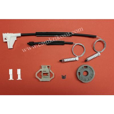 (1995-2002)  VOLKSWAGEN POLO CLASSİC CAM KRİKOSU TAMİR SETİ ARKA SAĞ (PLASTİK SEKMANI VE FİŞEK GERDİRMESİ) (OEM CODE: 6K4 839 402-6K4839402G)