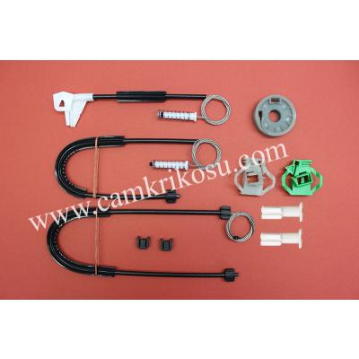 (1996-2003) VOLKSWAGEN CADDY CAM KRİKO TAMİR SETİ ÖN SOL (PLASTİK SEKMANI VE FİŞEK GERDİRMESİ) (OEM CODE: 6K4837401P)