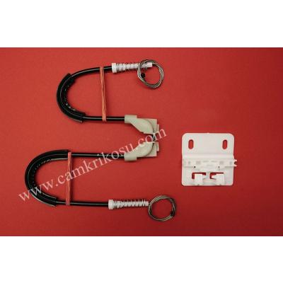 (1997-2006) LAND ROVER FREELANDER CAM KRİKOSU TAMİR SETİ MANUEL  (KOLLU) ARKA SOL