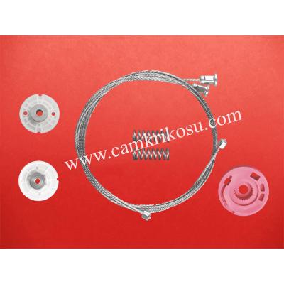 BMW E38 (1995-2001) 7 SERİSİ CAM KRİKO TAMİR SETİ ARKA SAĞ KÖŞE SETLİ (OEM CODE: 51358125204-51358229206)