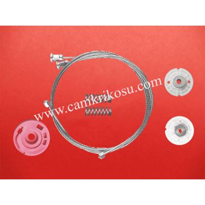 BMW E38 (1995-2001) 7 SERİSİ CAM KRİKOSU TAMİR SETİ ARKA SOL KÖŞE SETLİ (OEM CODE: 51358125203-51358229205)